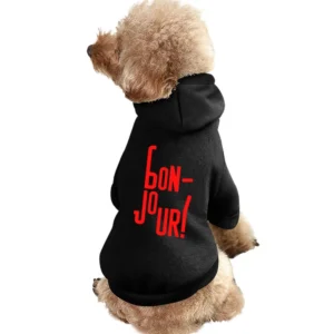 Bonjour french language word good day Pet Apparel Clothes
