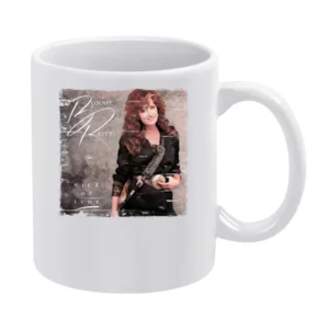 Bonnie Raitt Nick of Time Album Cover Distressed Image White Mug