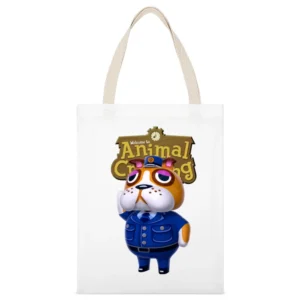 Booker From Animal Crossing Nintendo Video Game Fan White Canvas Tote Shopping Bag