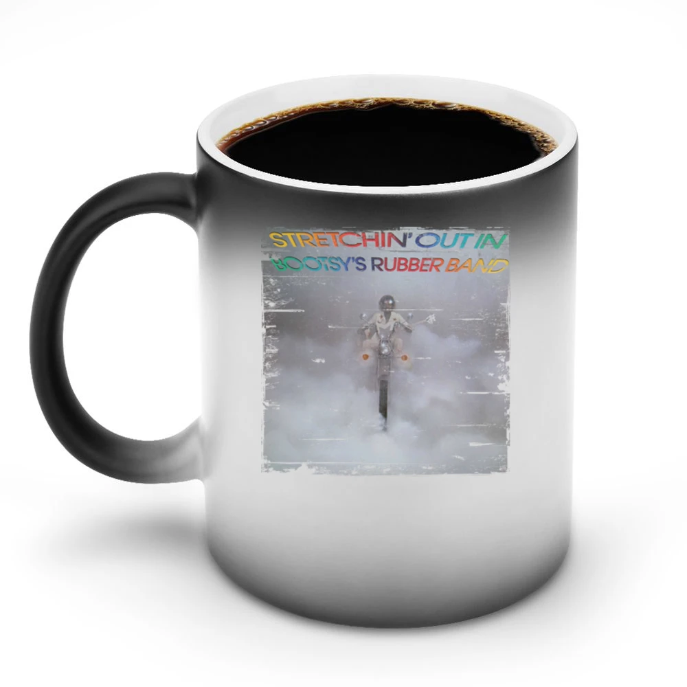 Bootsys Rubber Band Stretchin Out Album Cover Distressed Image Discoloration Mug