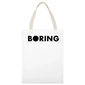 Boring Company Black Elon Musk Tunnel Infrastructure Tech White Canvas Tote Shopping Bag