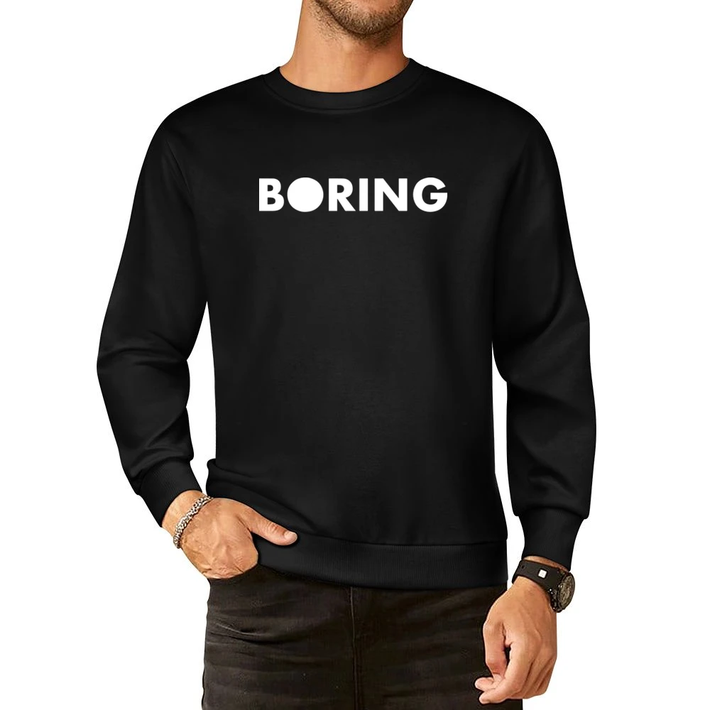 Boring Company White Elon Musk Tunneling Infrastructure Tech European Size Pullover Sweater