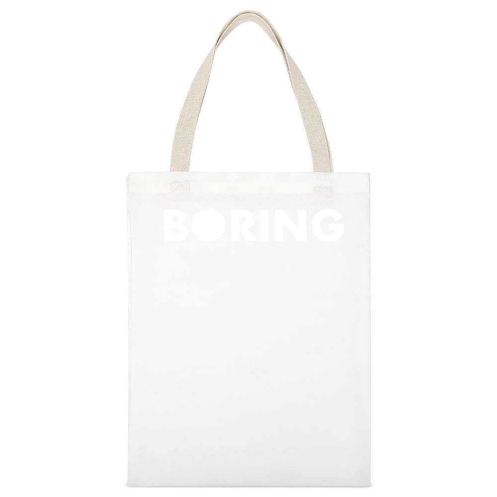 Boring Company White Elon Musk Tunneling Infrastructure Tech White Canvas Tote Shopping Bag