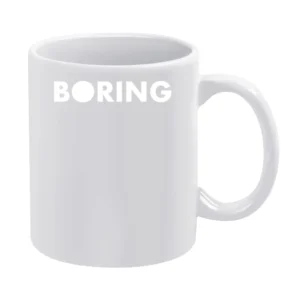 Boring Company White Elon Musk Tunneling Infrastructure Tech White Mug