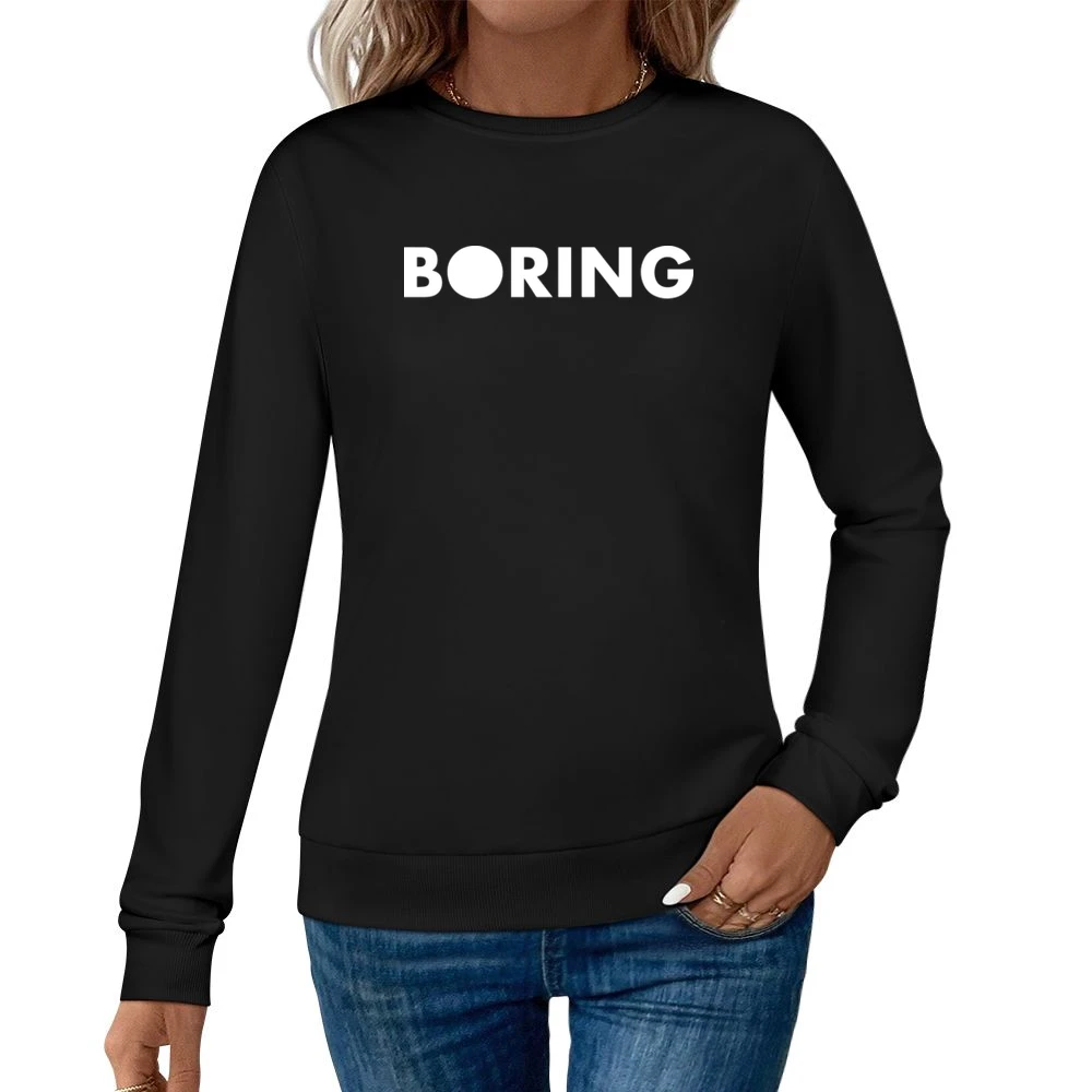 Boring Company White Elon Musk Tunneling Infrastructure Tech Women Pullover Sweatshirt