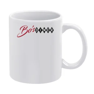 Bo's Diner Baby Driver Edgar Wright New Movie White Mug