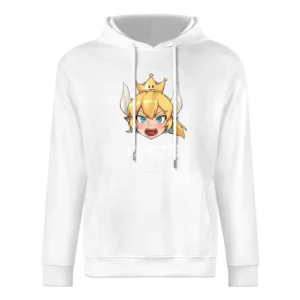 Bowsette Super Mario Peach Bowser Cosplay Ladies European Size Men Hoodie