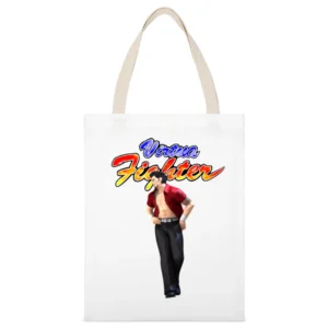 Brad Burns Virtua Fighter Arcade Fighting Retro Video Game Character F White Canvas Tote Shopping Bag