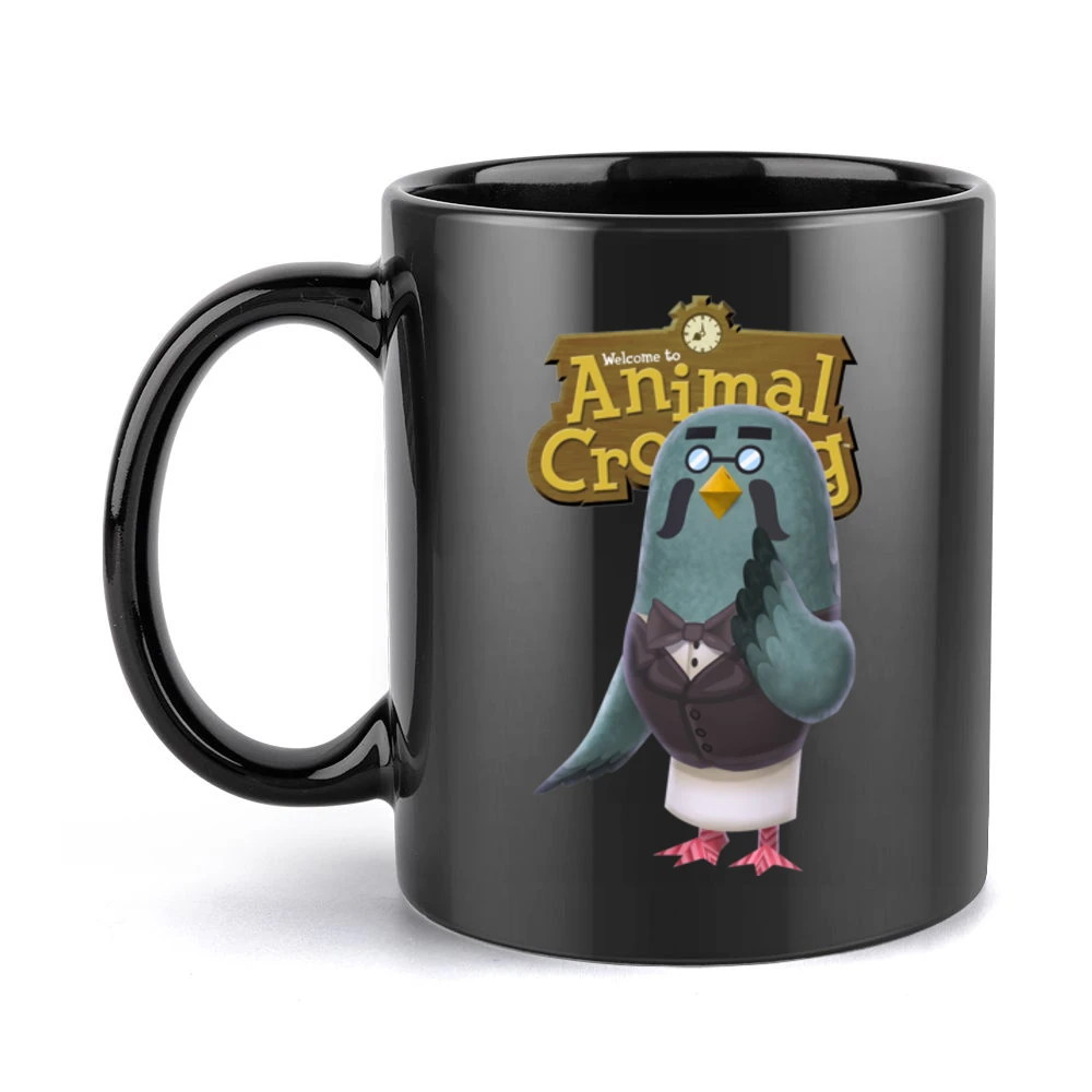 Brewster From Animal Crossing Nintendo Video Game Fan Black Mug
