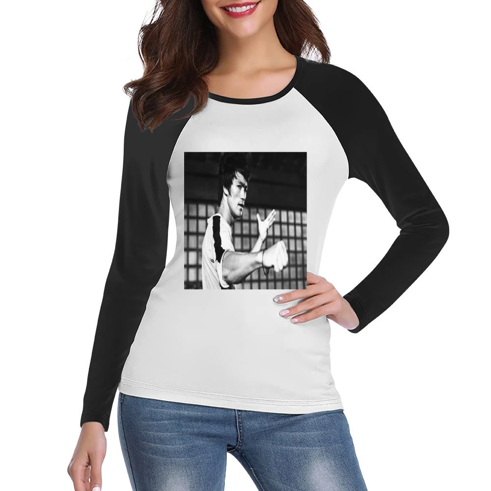 Bruce Lee Tshirt (all Sizes And Styles Available) Women Ladies Long Sleeve T-Shirt