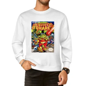 Bucky O'hare Nes Nintendo Old School Retro Video Game Fan Distressed T European Size Pullover Sweater