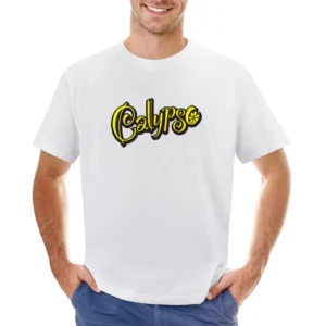 Calypso Lemonade Tropical Soft Drink Yellow Logo Asian Size Men T-Shirt