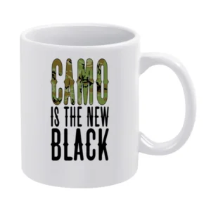Camo is the new Black Tshirt White Mug