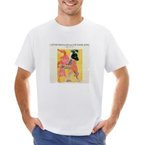 Captain Beefheart Shiny Beast Album Cover Distressed Image Asian Size Men T-Shirt