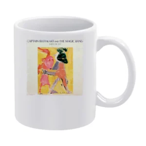 Captain Beefheart Shiny Beast Album Cover Distressed Image White Mug