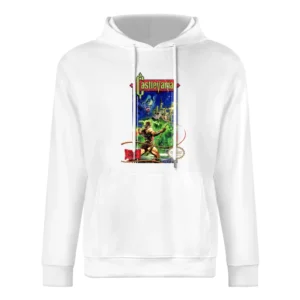 Castlevania Nes Nintendo Konami Old School Retro Video Game Fan Distre European Size Men Hoodie