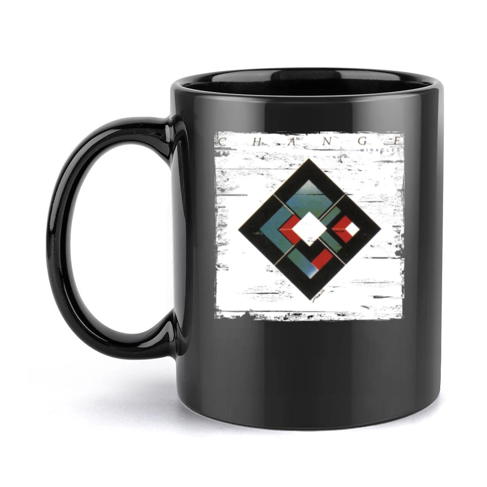 Change Miracles Album Cover Distressed Image Black Mug