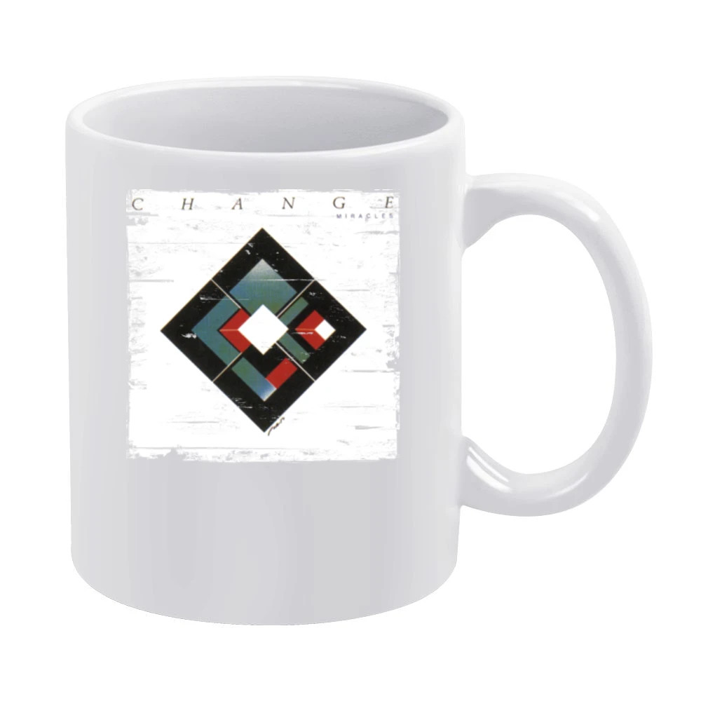 Change Miracles Album Cover Distressed Image White Mug