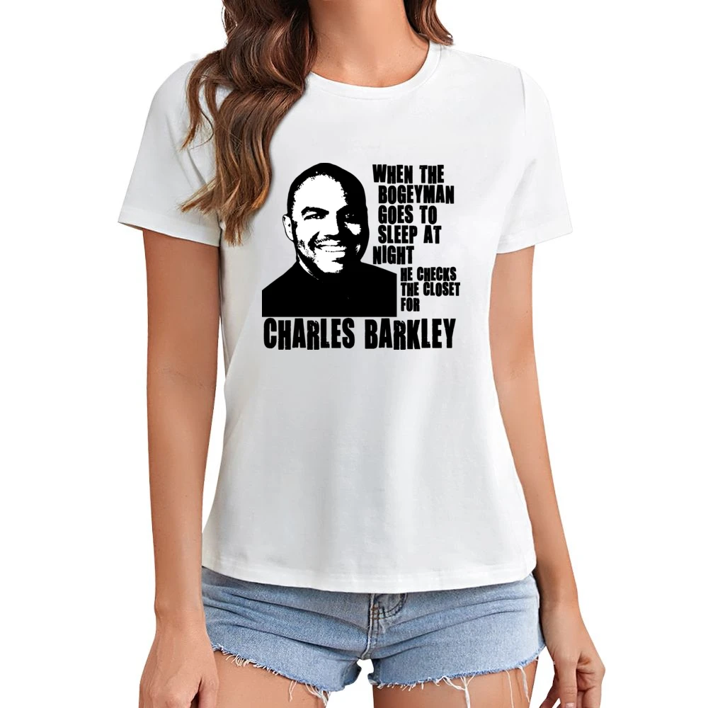 Charles Barkley Boogeyman Basketball Legend Asian Size Women Ladies T-shirt