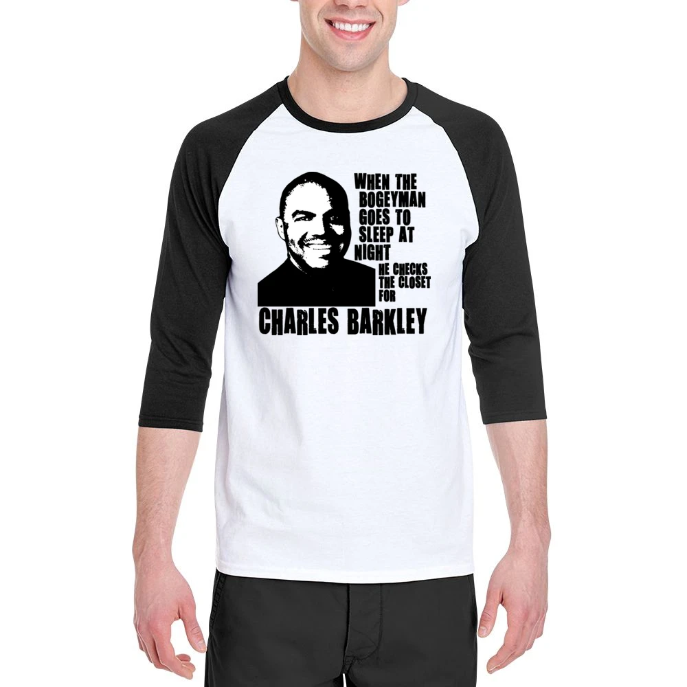 Charles Barkley Boogeyman Basketball Legend Men 3/4 Sleeve T-Shirt