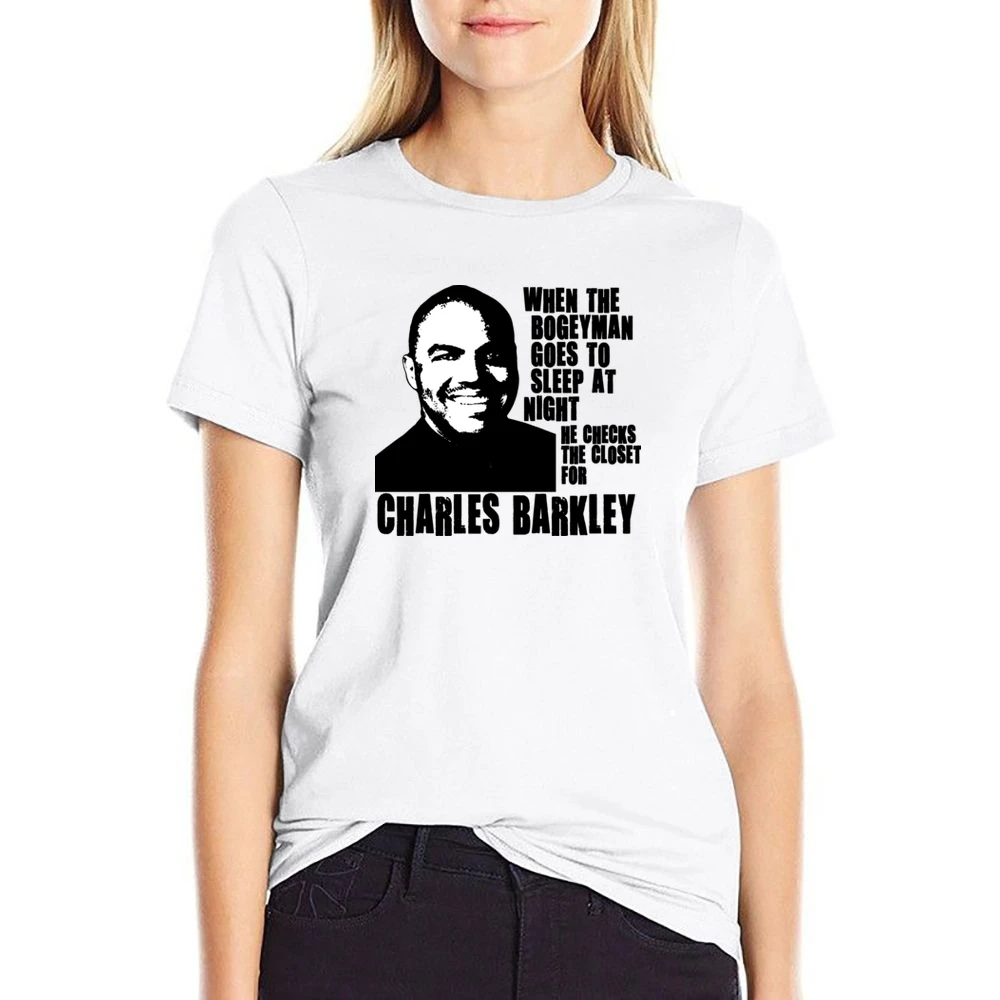 Charles Barkley Boogeyman Basketball Legend US Size Women Ladies T-shirt