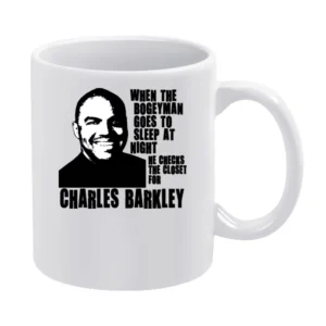 Charles Barkley Boogeyman Basketball Legend White Mug