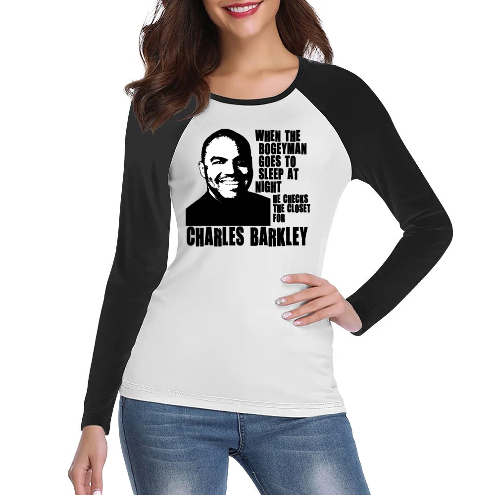 Charles Barkley Boogeyman Basketball Legend Women Ladies Long Sleeve T-Shirt
