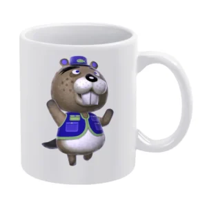 Chip From Animal Crossing Nintendo Character Video Game White Mug
