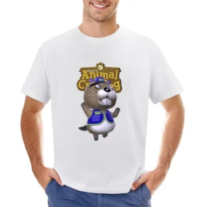 Chip From Animal Crossing Nintendo Video Game Fan Asian Size Men T-Shirt