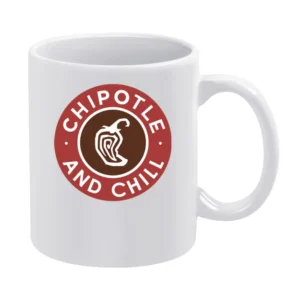 Chipotle And Chill Funny Popular Trending Food Netflix Parody Graphic White Mug