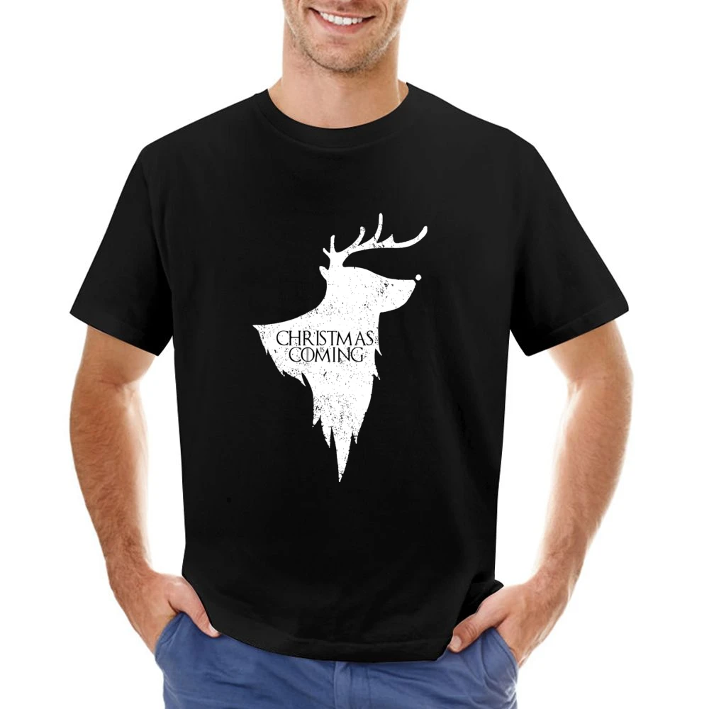 Christmas Is Coming Funny Rudolph Game Of Thrones Parody Holiday Red T Asian Size Men T-Shirt