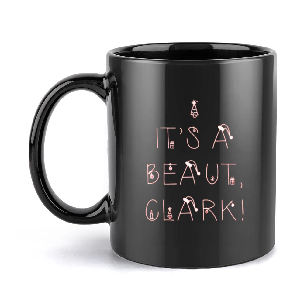 Christmas Vacation Clark Tshirt Black Mug