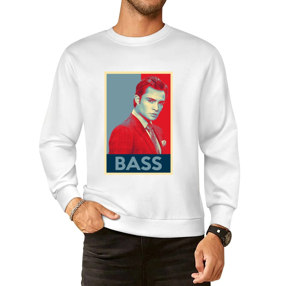 Chuck Bass Funny Obama Hope Poster Political Parody Gossip Girl Graphi European Size Pullover Sweater