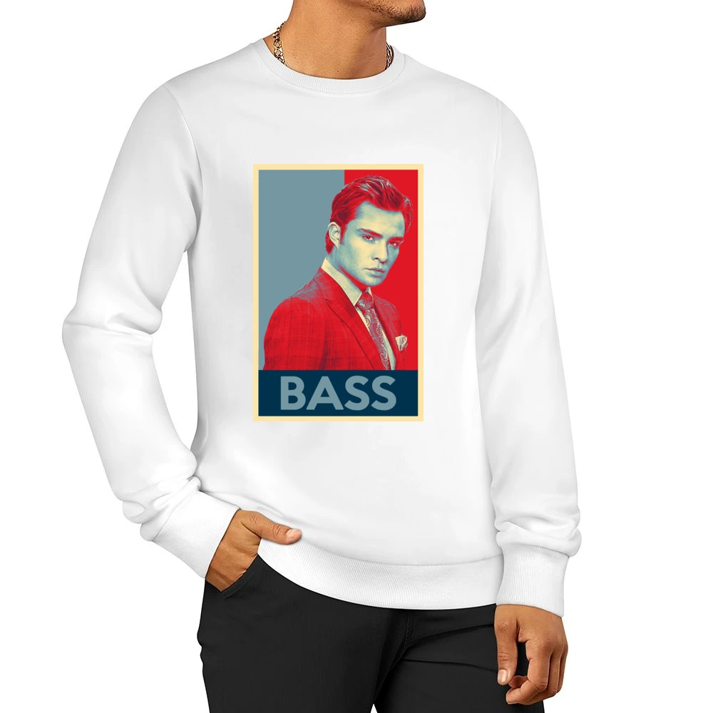 Chuck Bass Funny Obama Hope Poster Political Parody Gossip Girl Graphi Men Pullover Sweatshirt