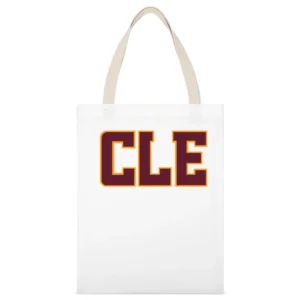 Cleveland Ohio Black Out Defend The Land Cavs Graphic Basketball Fan T White Canvas Tote Shopping Bag