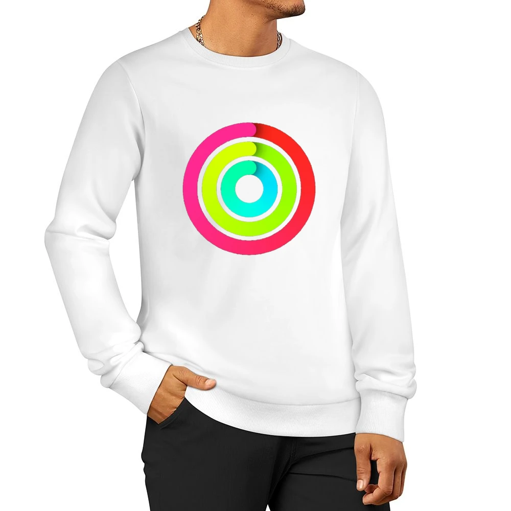 Close the Gaps Fun Popular Apple Watch Activity App Fun Health Graphic Men Pullover Sweatshirt