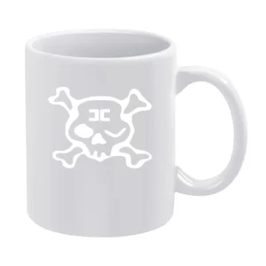 Combichrist Skull crosbones jolly roger white Logo White Mug