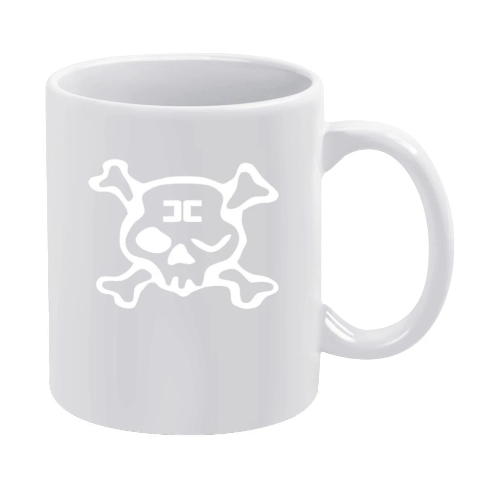 Combichrist Skull crosbones jolly roger white Logo White Mug
