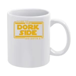 Come to the dork side we have pi White Mug