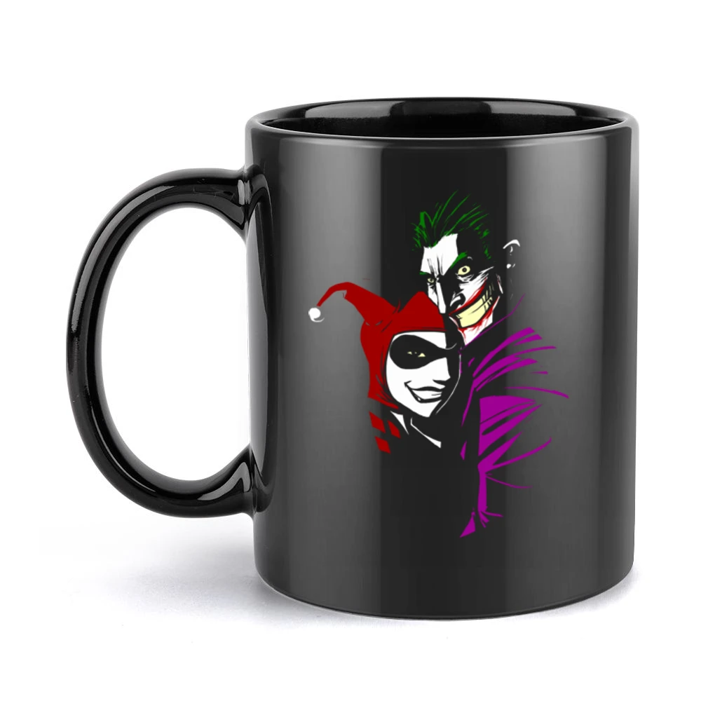 Comic Love Joker Harley Black Mug