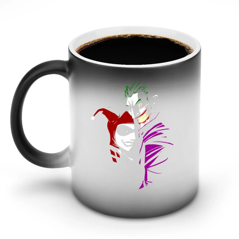 Comic Love Joker Harley Discoloration Mug