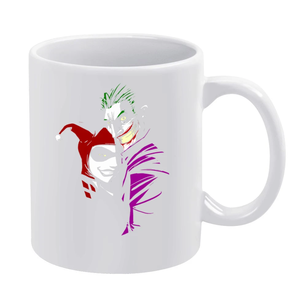 Comic Love Joker Harley White Mug