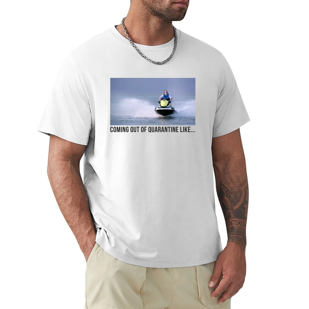 Coming Out Of Quarantine Jet Ski Meme James Garretson From Tiger King Premium Men T-shirt