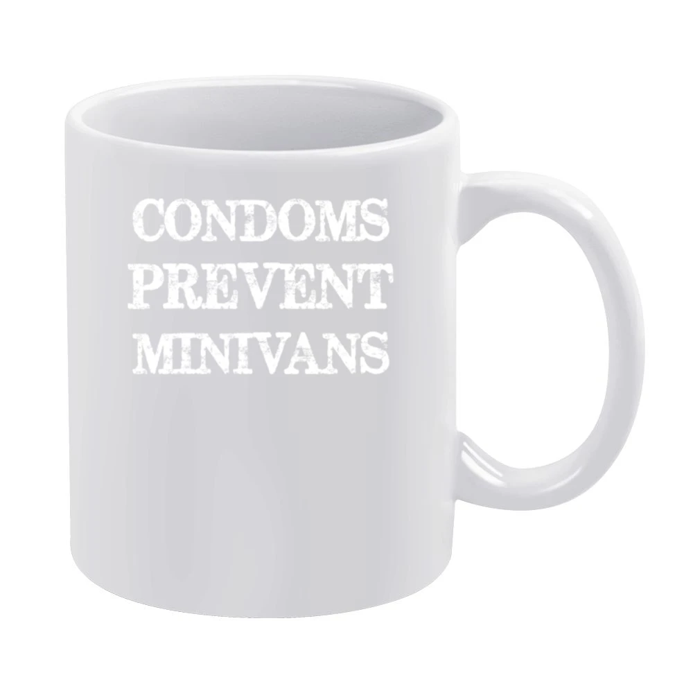 Condoms Prevent Minivans Funny Car Truck Lover White Mug