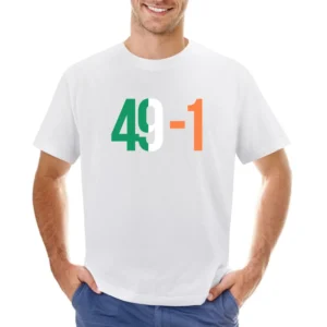 Connor Mcgregor 49-1 Mayweather Fight Irish Flag Boxing Asian Size Men T-Shirt