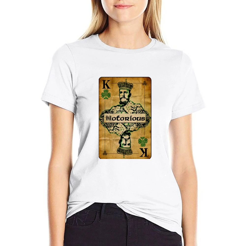 Connor Mcgregor Notorious Tshirt (all Styles And Colors Available) US Size Women Ladies T-shirt