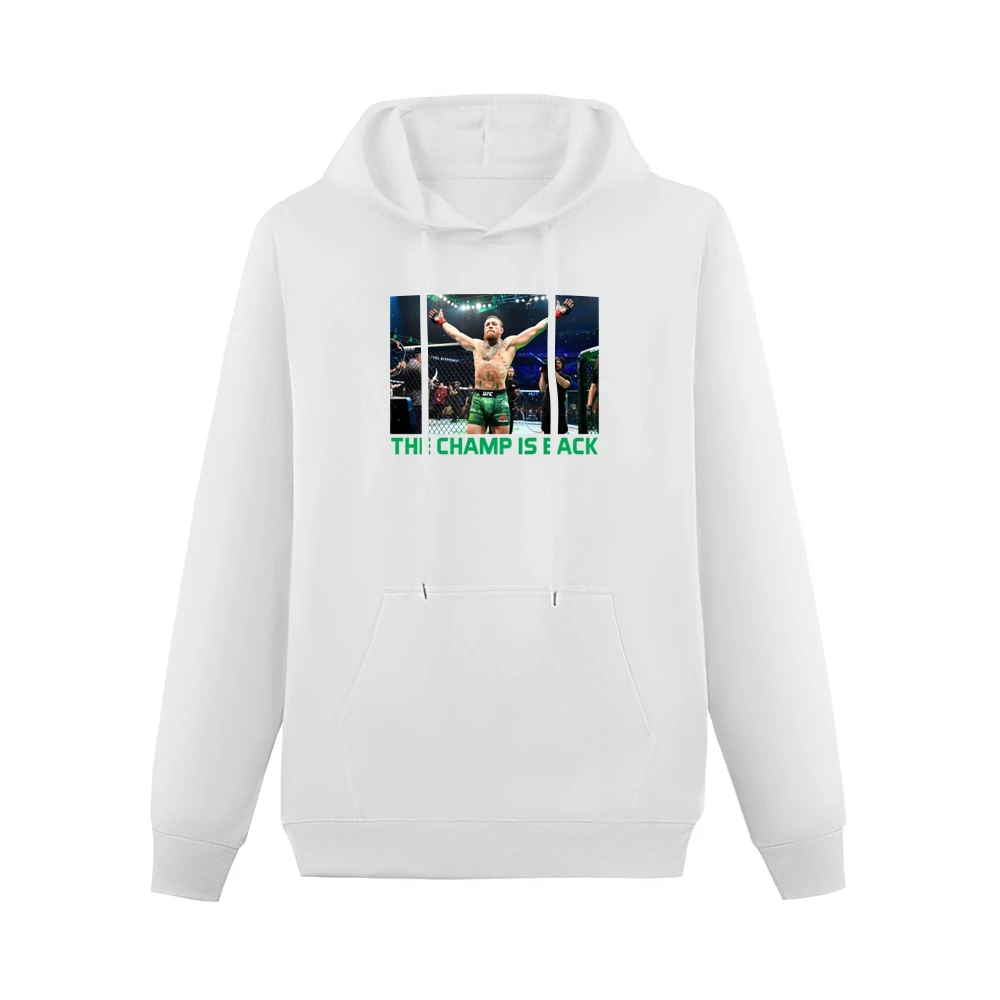 Conor Mcgregor The Champ Is Back Ufc 246 Mma Fight Fan Men Hoodie With Pocket