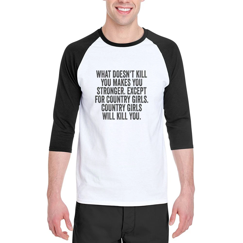 Country Girls Tshirt Men 3/4 Sleeve T-Shirt