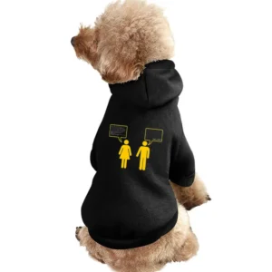 Couple argue oh eh do not understand funny Pet Apparel Clothes