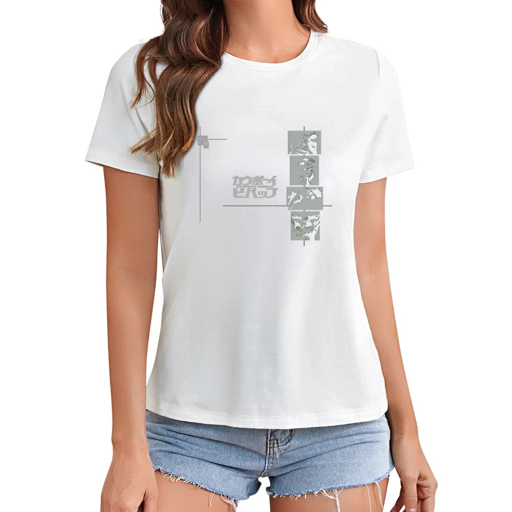 Cowboy Bebop space ship crew bounty hunter Spike faye Radical Ed Jet a Asian Size Women Ladies T-shirt